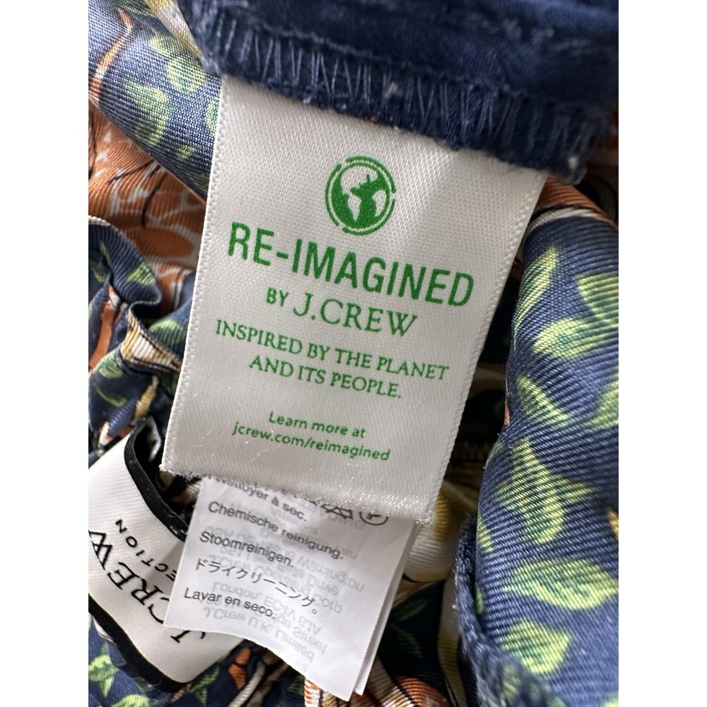 J CREW Women Pull On SilkTwill Pant in Giraffes Print Size S/M - Picture 15 of 16